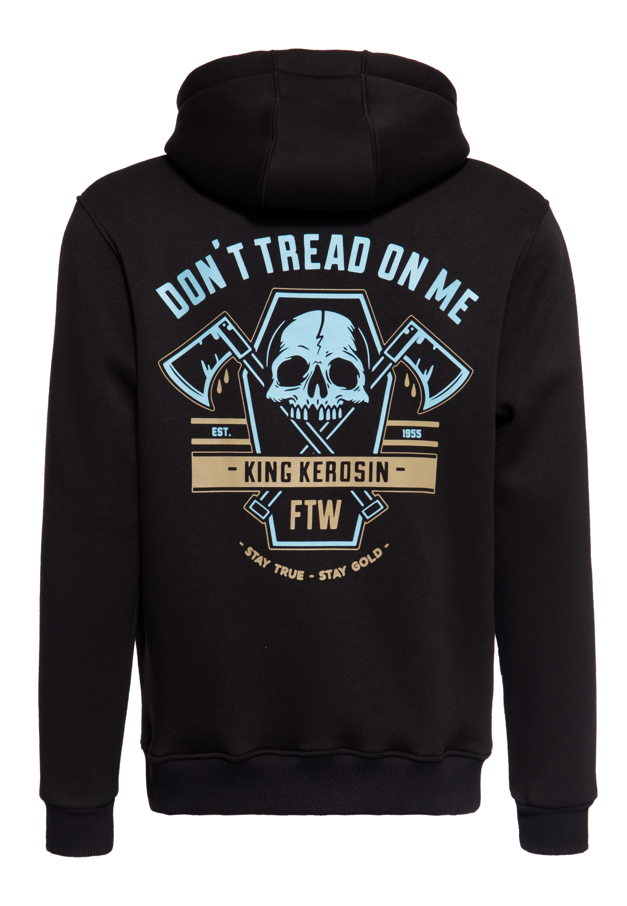 

Толстовка King Kerosin King Kerosin Basic Zip Hoodie Don't Tread, черный