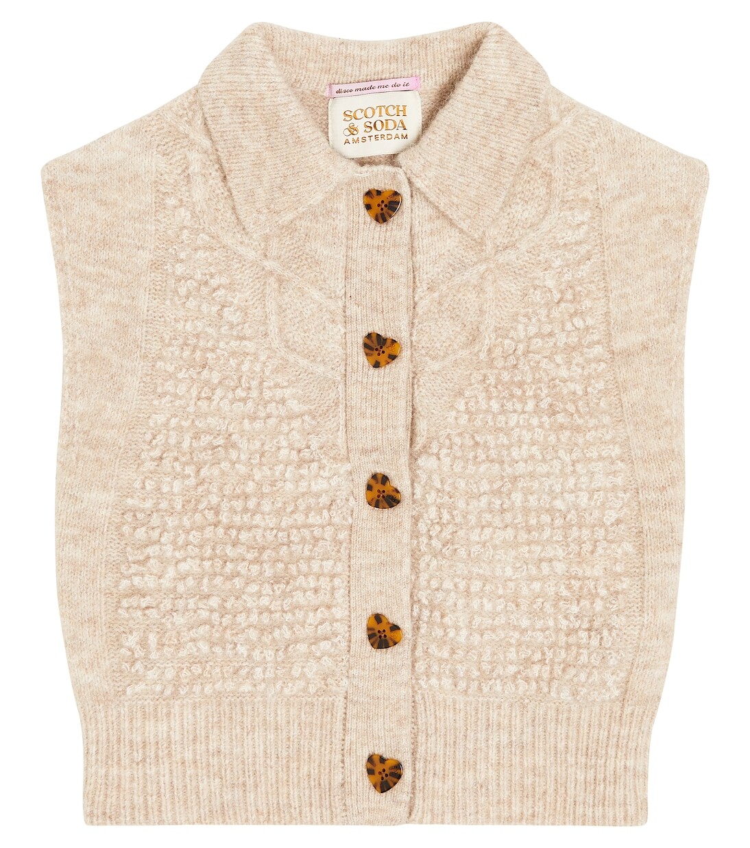 

Свитер-жилет Scotch & Soda Kids, бежевый