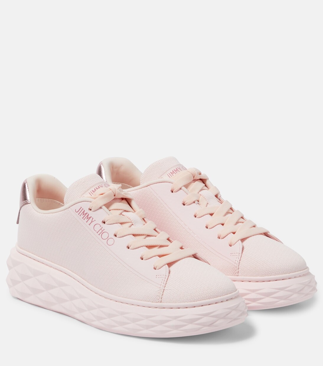 

Кроссовки макси diamond light Jimmy Choo, розовый