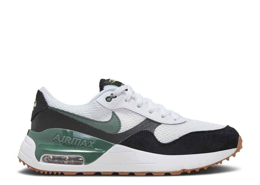 

Кроссовки Nike Air Max SYSTM GS, цвет White Black Vintage Green