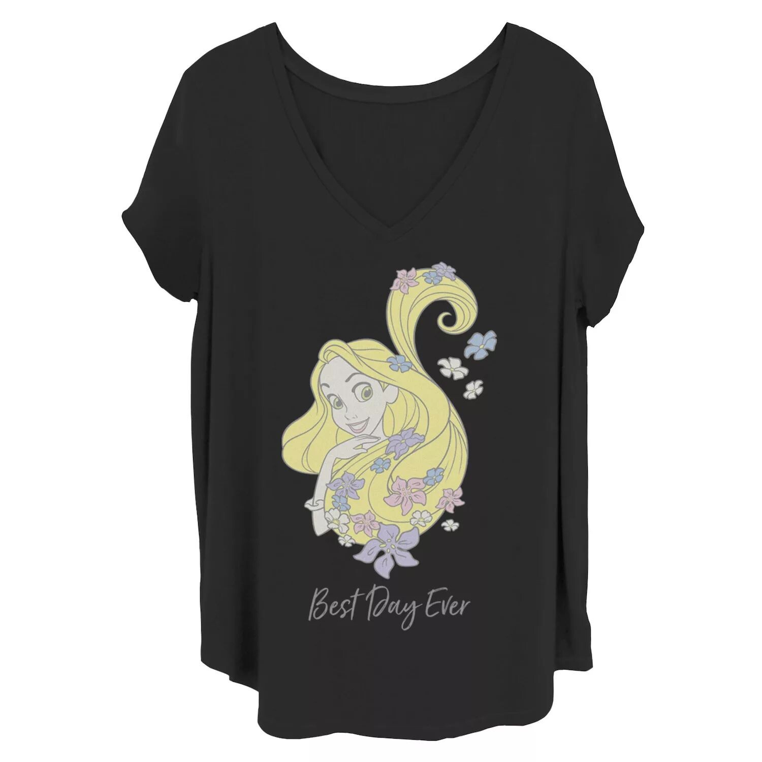 

Футболка Juniors' Plus Disney Tangled Drawing Best Day Ever Licensed Character