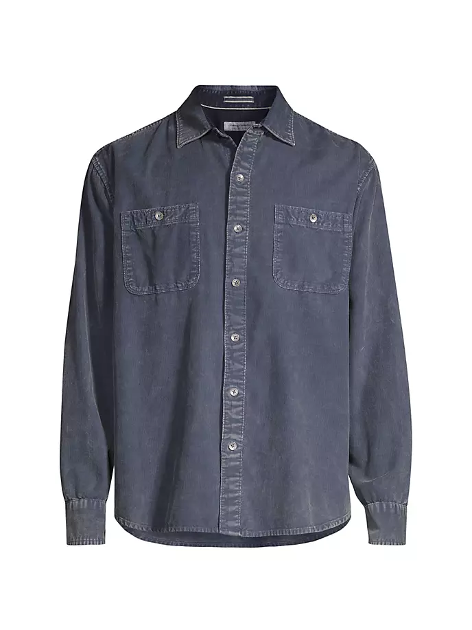 

Вельветовая рубашка Coastline, выстиранная на солнце Tommy Bahama, цвет bering blue