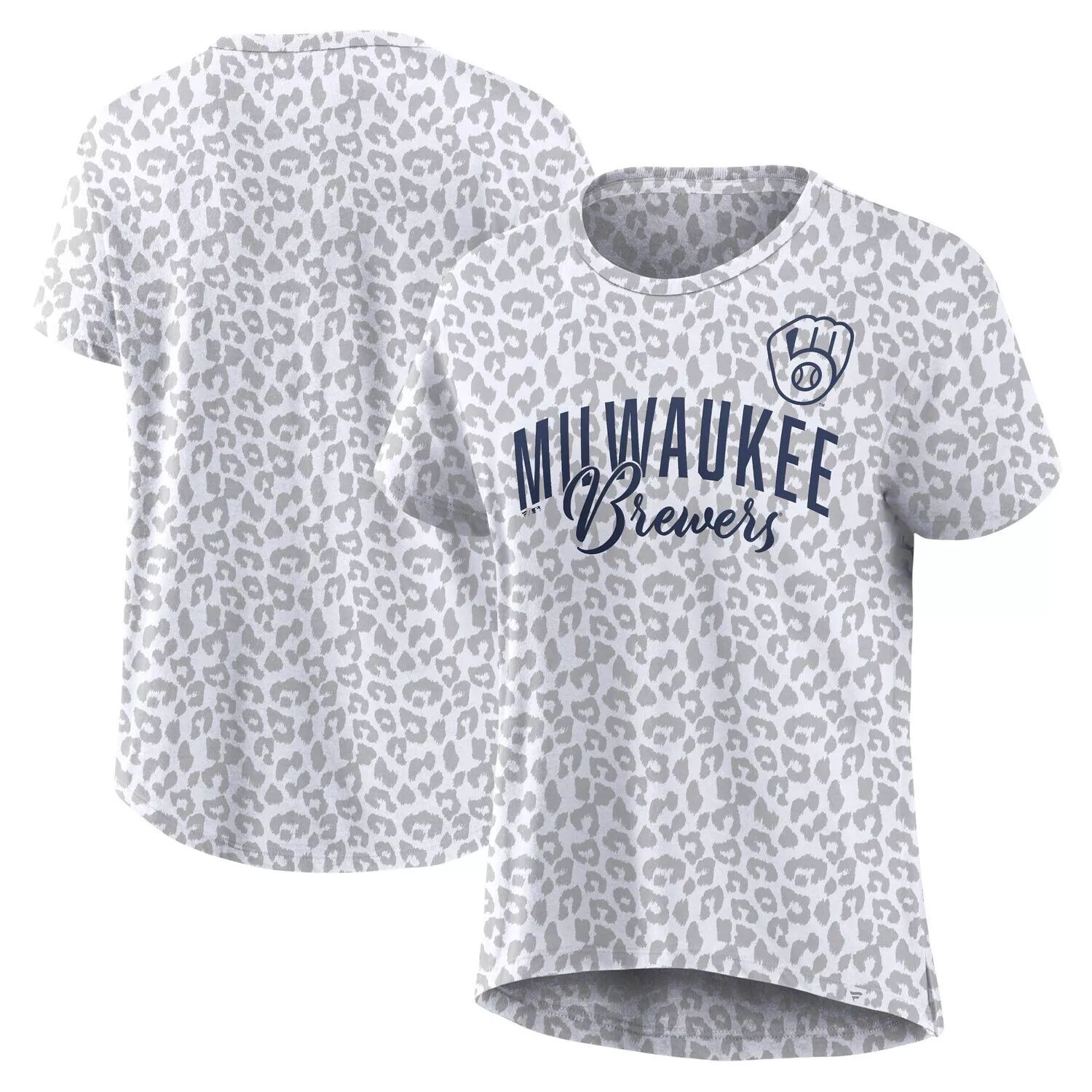 

Женская белая футболка с надписью Fanatics Milwaukee Brewers Bat Fanatics, Белый