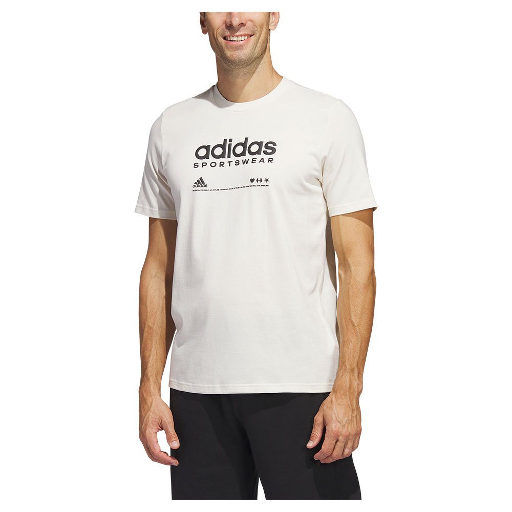 Футболка с коротким рукавом adidas Lounge, белый футболка с коротким рукавом adidas agr белый
