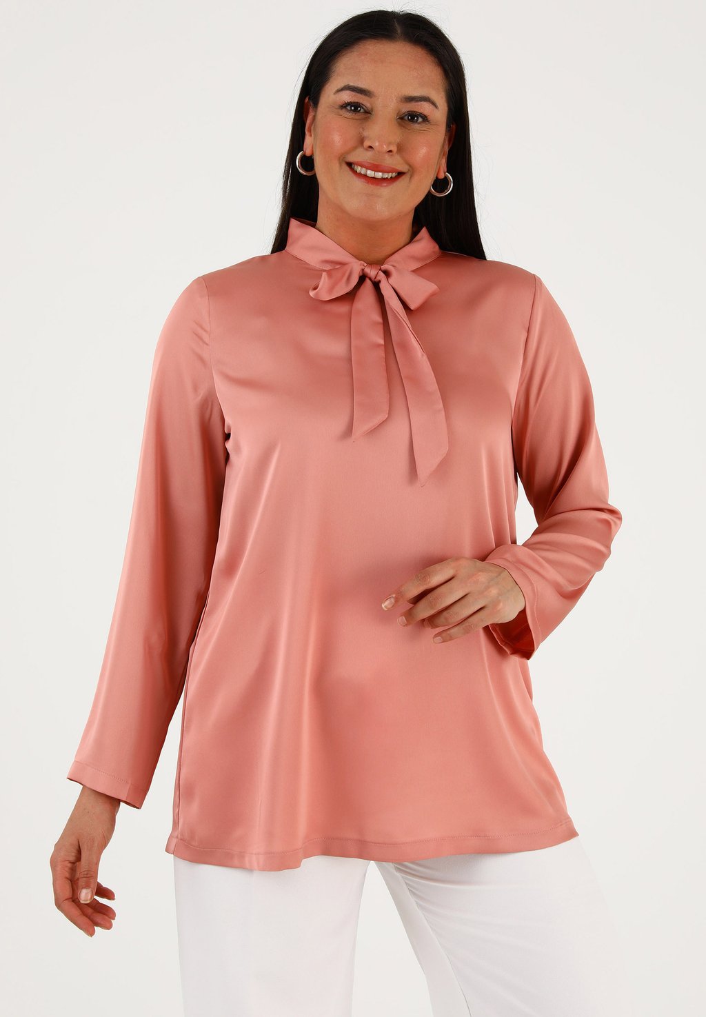 Блузка Alia Modanisa, цвет orange блузка crew neck plus size alia modanisa розовый