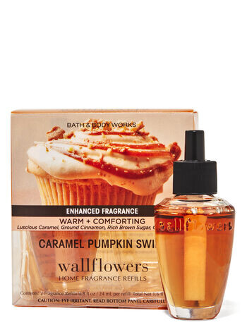 

Наборы ароматов Wallflowers, 2 шт. в упаковке Caramel Pumpkin Swirl, 0.8 fl oz / 24 mL Each, Bath and Body Works