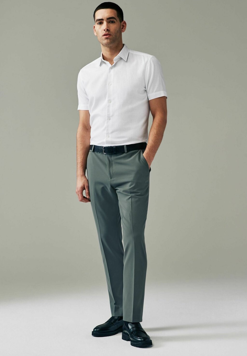 

REGULAR FIT Short Sleeve Next, Рубашка белый