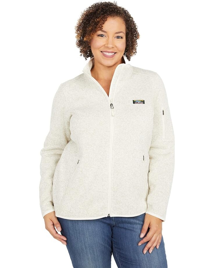 

Куртка L.L.Bean Plus Size Sweater Fleece Full Zip, цвет Sailcloth