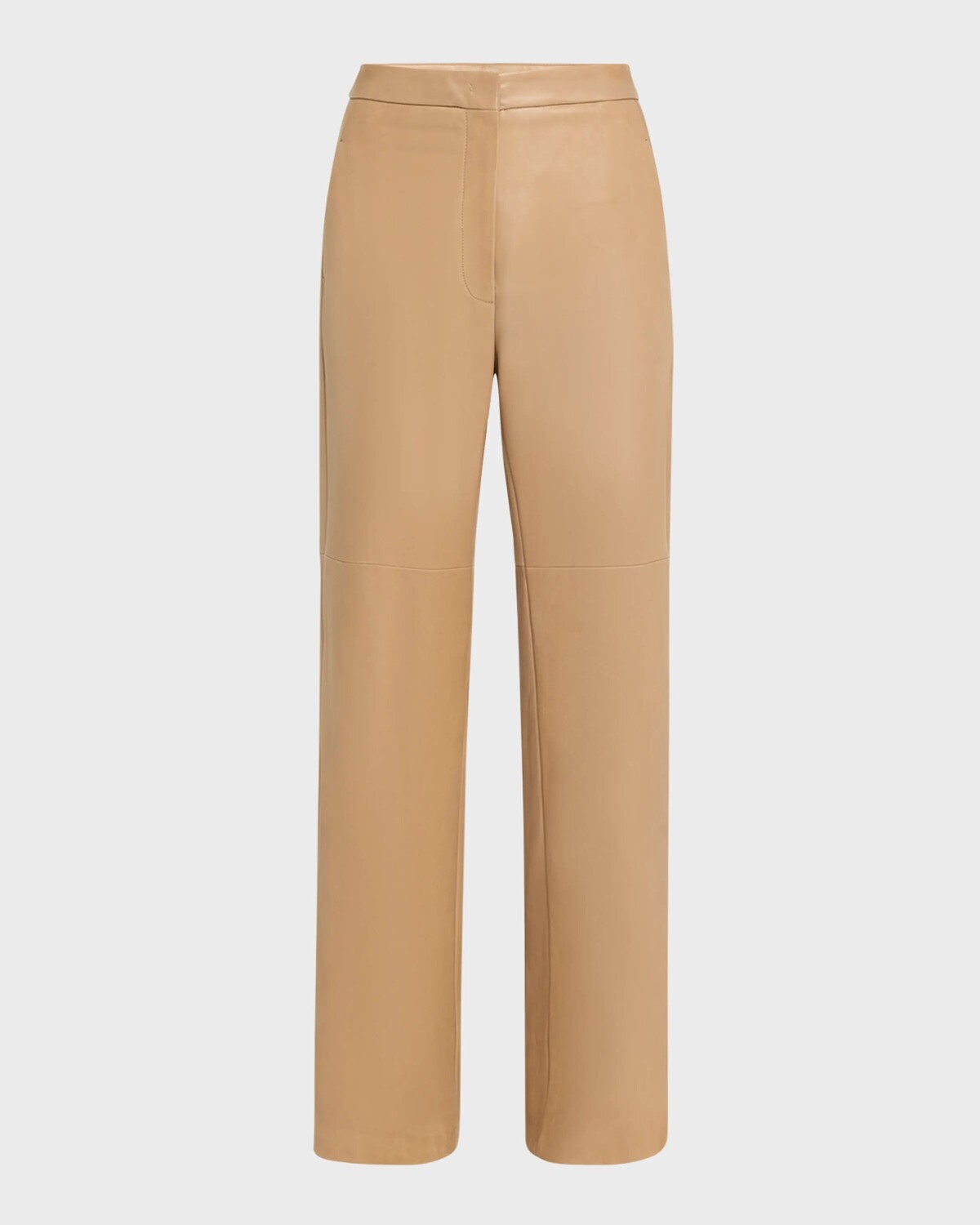 

Широкие кожаные брюки Getti Max Mara, цвет Turtledove