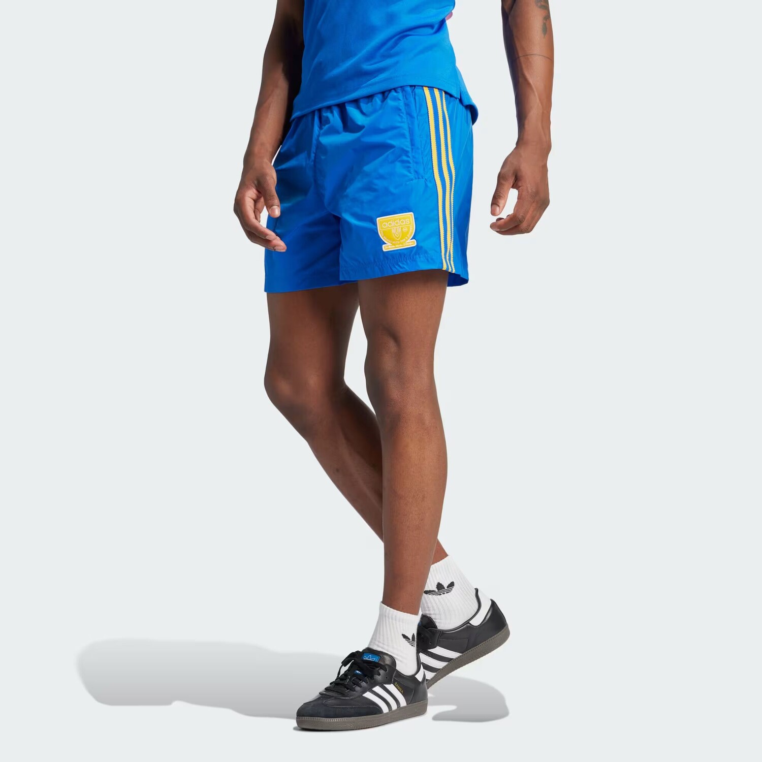 

Спринтерские шорты с графикой Adidas, цвет Blue