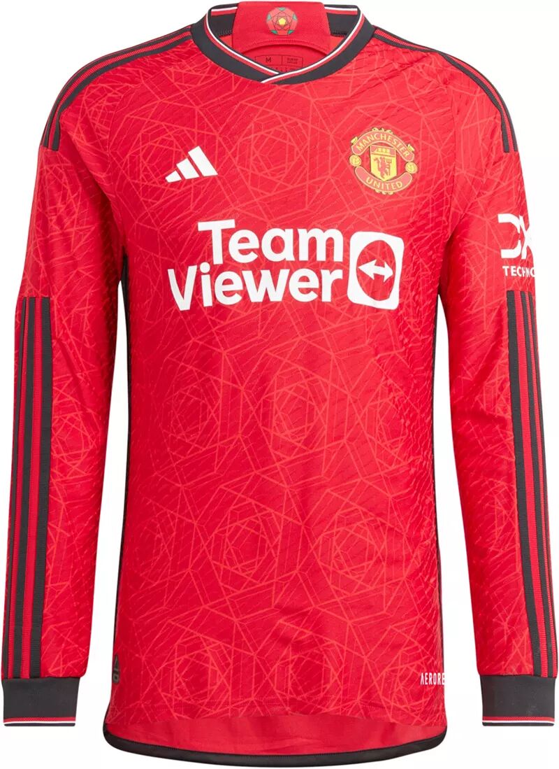 

Adidas Manchester United 2023 Домашняя копия джерси с длинным рукавом