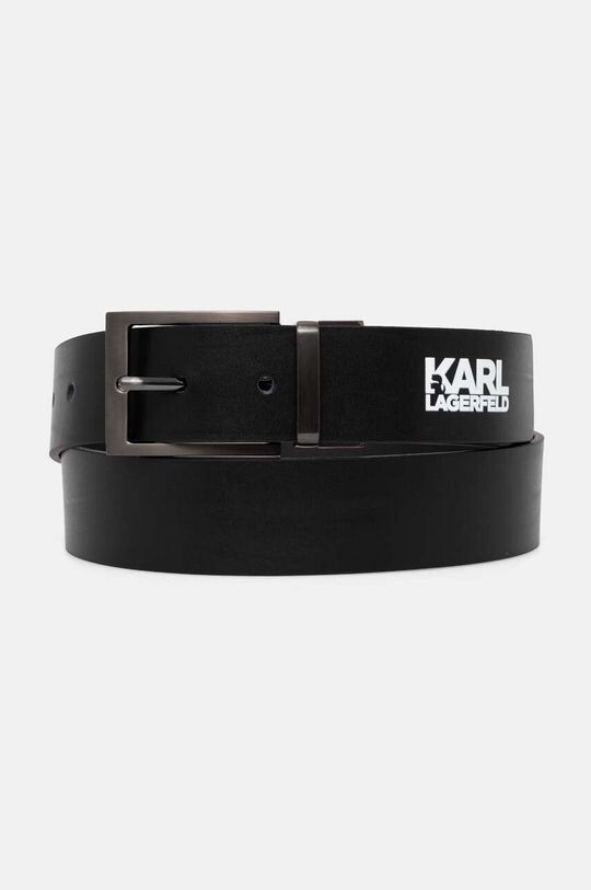 

Кожаный ремень Karl Lagerfeld, черный
