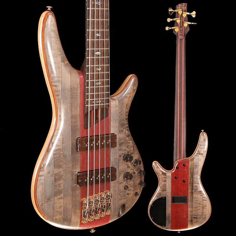 

Басс гитара Ibanez Premium SR5CMDX 5-string Bass, Black Ice 9lbs 11.1oz