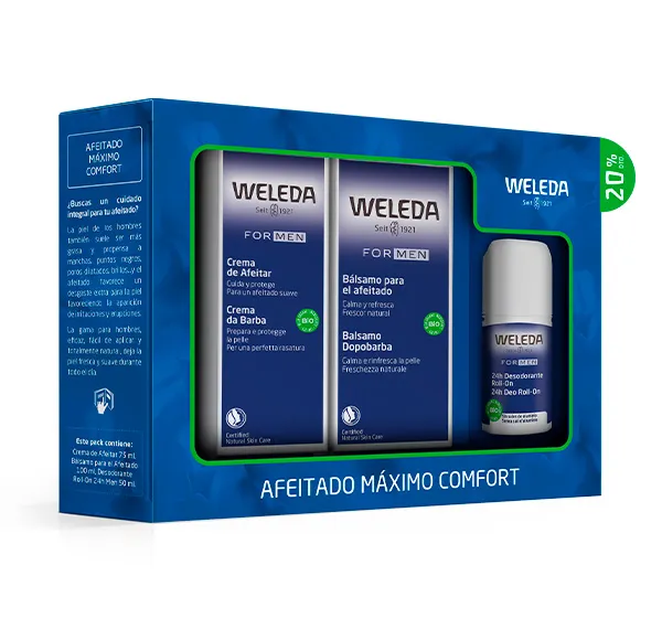 

Грудь идеальная и спокойная кожа Afeitado Máximo Comfort Weleda, 1 UD