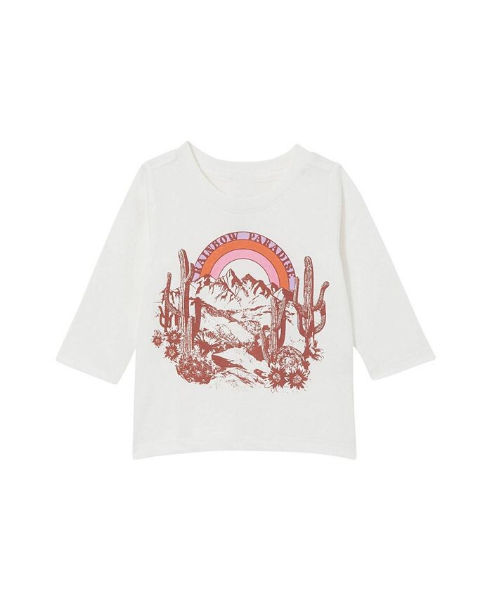 

Футболка Jamie с длинными рукавами для мальчиков и девочек COTTON ON, белый
