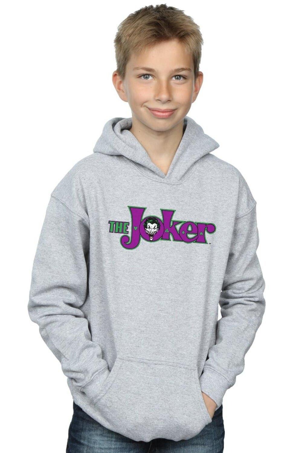 

Толстовка с текстовым логотипом The Joker DC Comics, серый