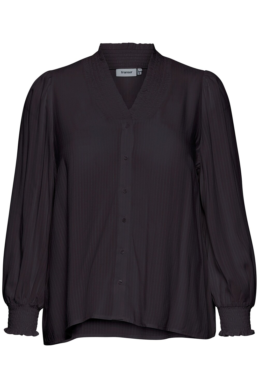 Блузка Fransa Curve Amber, черный блузка fransa curve merla светло фиолетовый