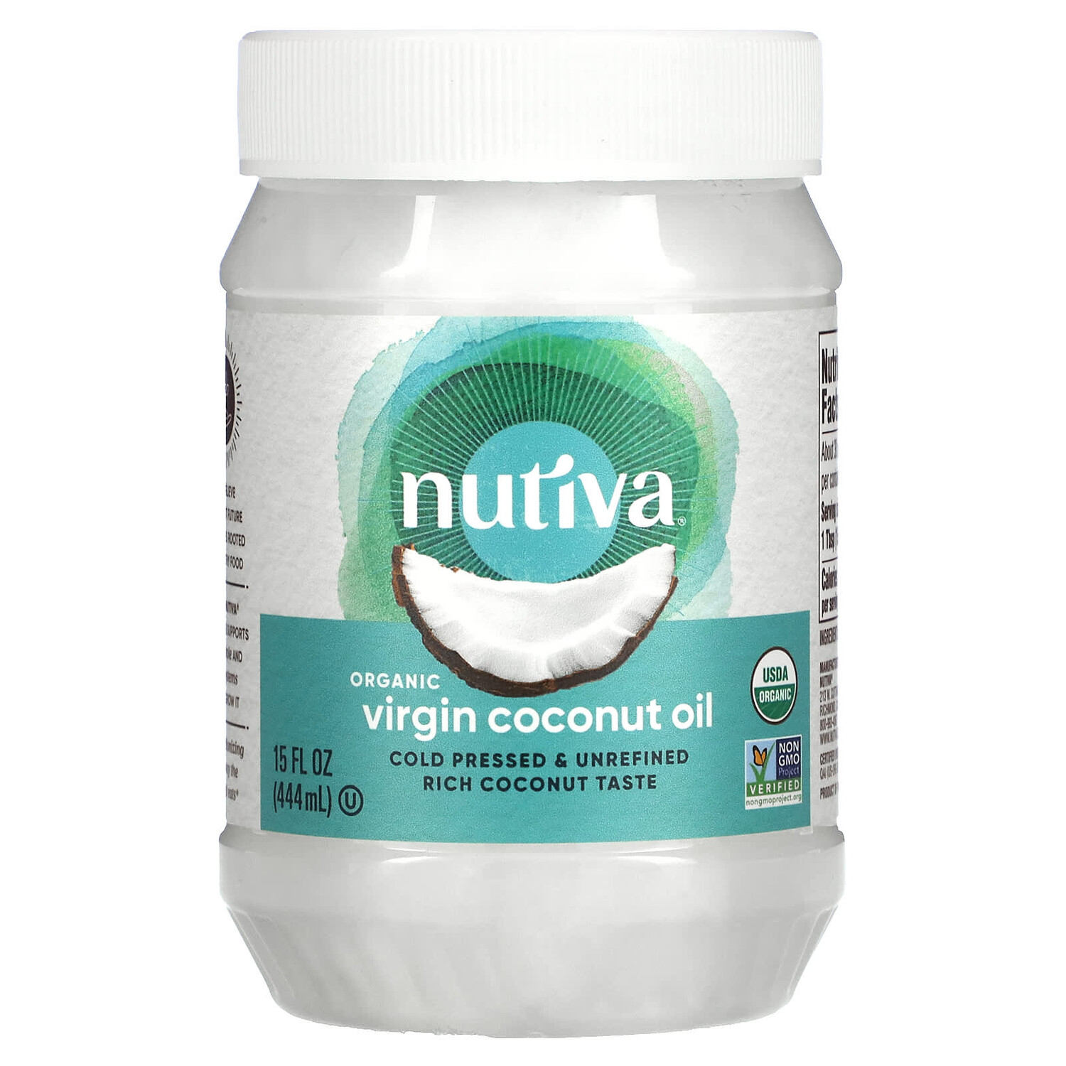 

Органическое кокосовое масло, первого отжима, 444 мл, Nutiva