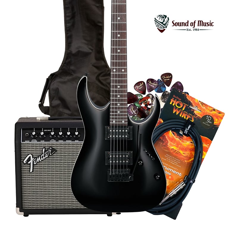Электрогитара Ibanez GRGA120 GIO RGA Series Electric Guitar - Black Night - Package Deal With Amp, Bag, Cable, Strap, and Picks