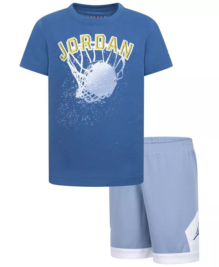 

Комплект сетчатых шорт Little Boys Hoop Styles, 2 предмета Jordan, синий