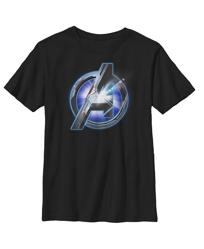 

Детская футболка с логотипом Arc Reactor Мстители: Финал для мальчиков Marvel, черный
