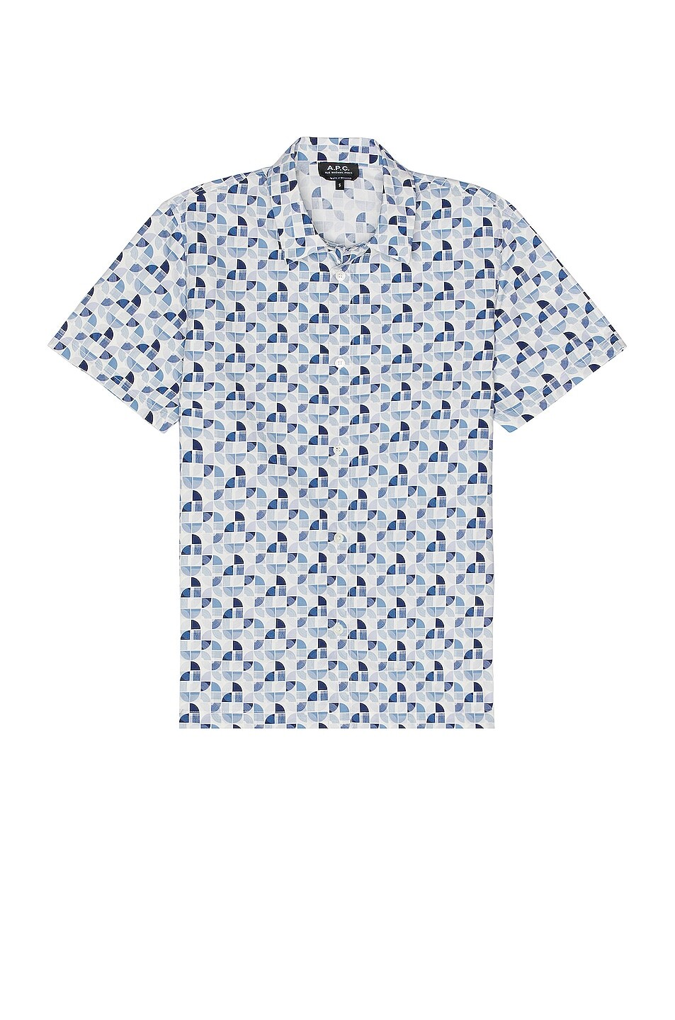 

Рубашка A.P.C. Leandre Chemisette In Blue, синий