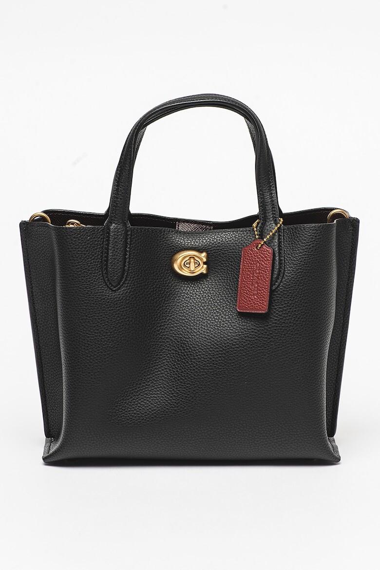 

Маленькая кожаная сумка Willow Coach, черный