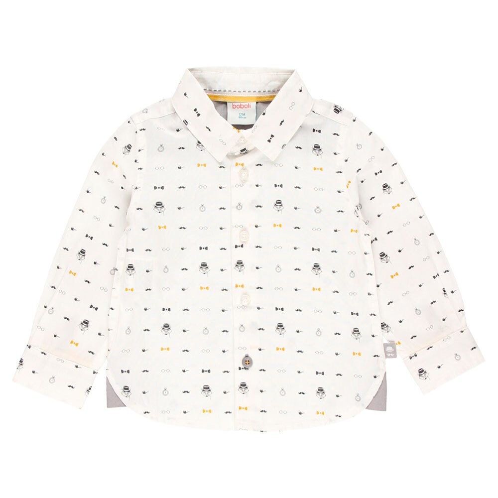 

Рубашка с длинным рукавом Boboli Papelín Printed, бежевый
