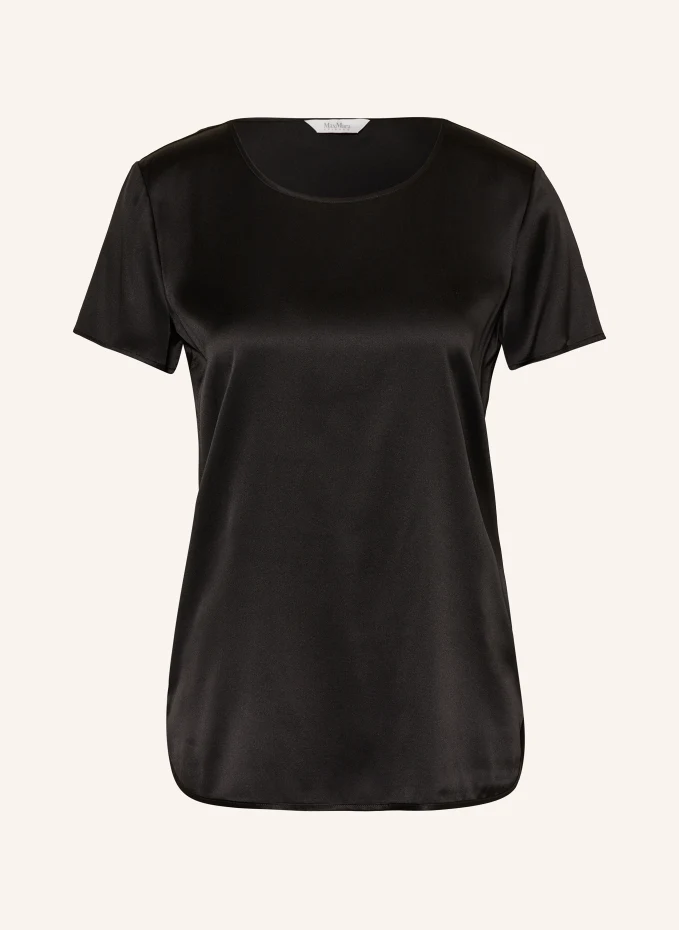 

Блузка-рубашка cortona из шелка Maxmara Leisure, черный