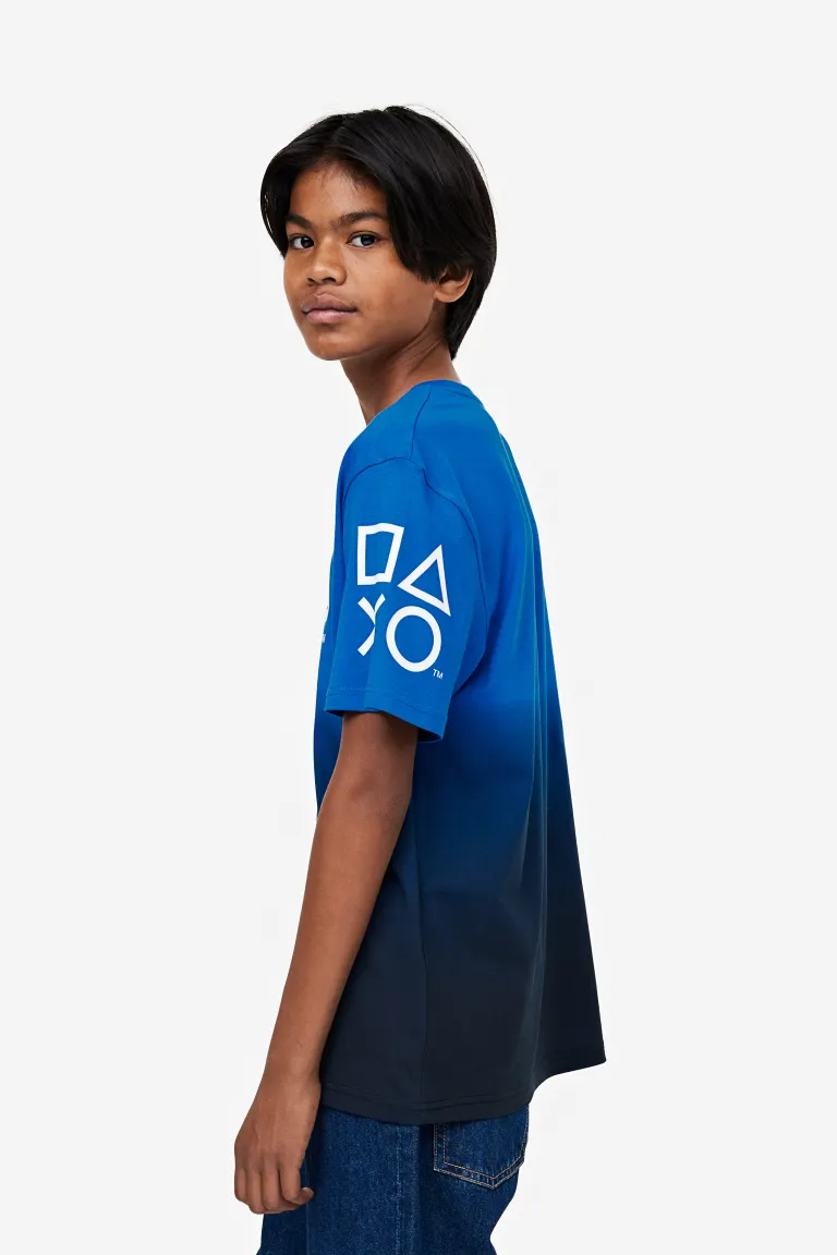 

Футболка с принтом H&M, синий