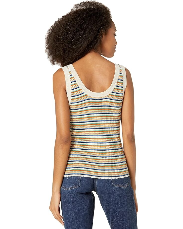 

Свитер Madewell Primary Multi Stripe Jones Tank, цвет Heather Oatmeal