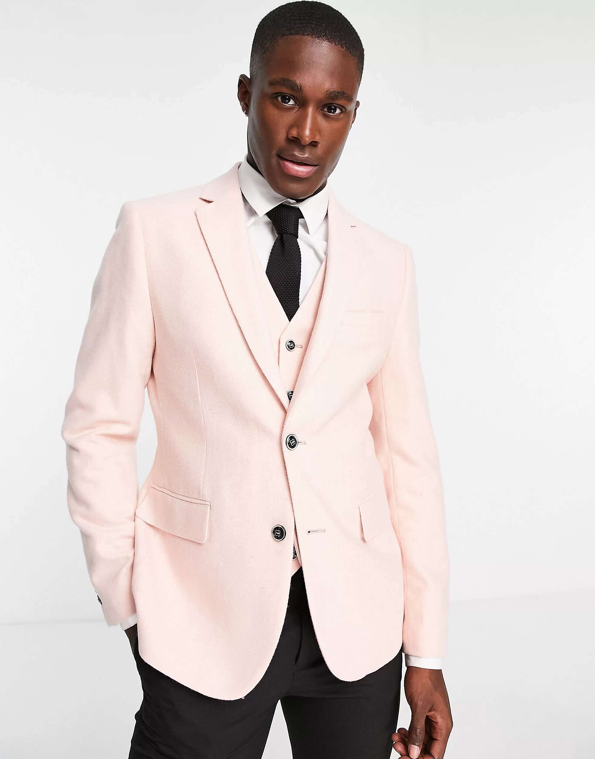 цена Розовый твидовый пиджак Harry Brown