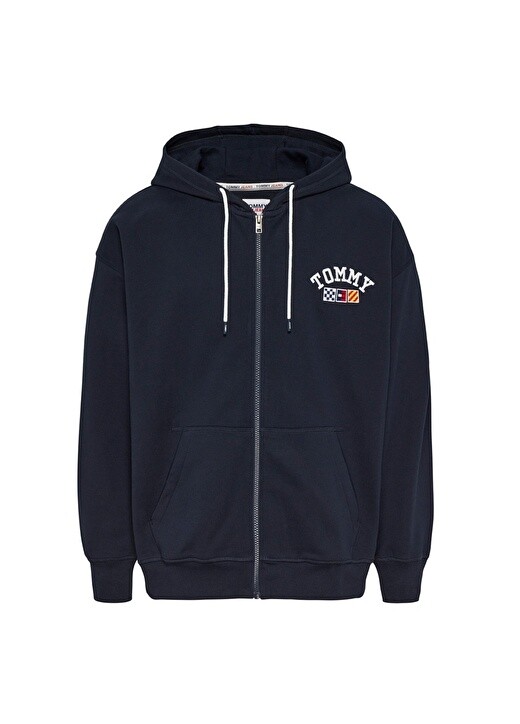 

Синяя мужская толстовка с воротником с капюшоном Tommy Jeans, Синий