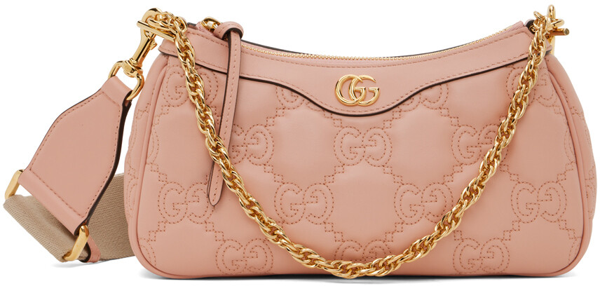 

Розовая сумка Matelasse с узором GG Gucci