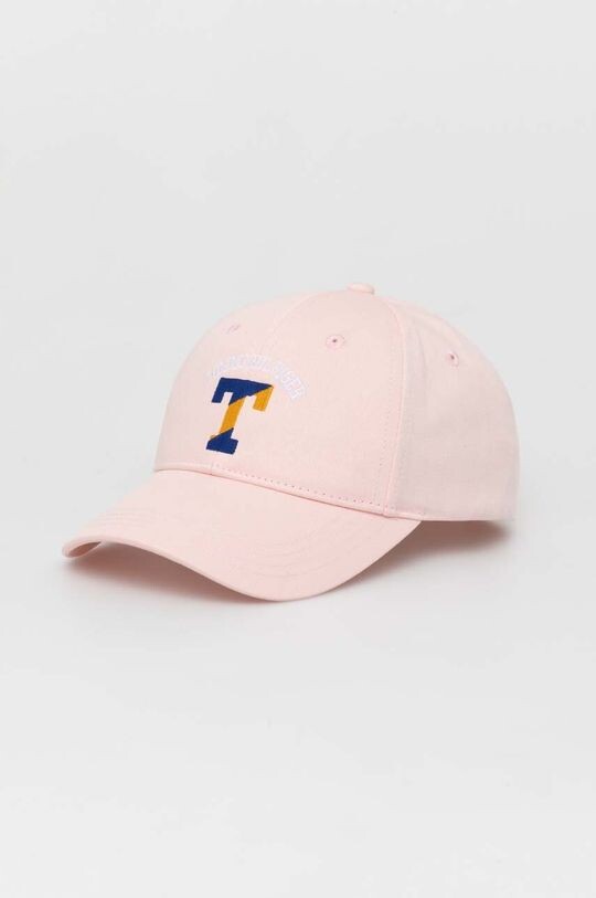 

Детская хлопковая бейсболка Tommy Hilfiger, розовый