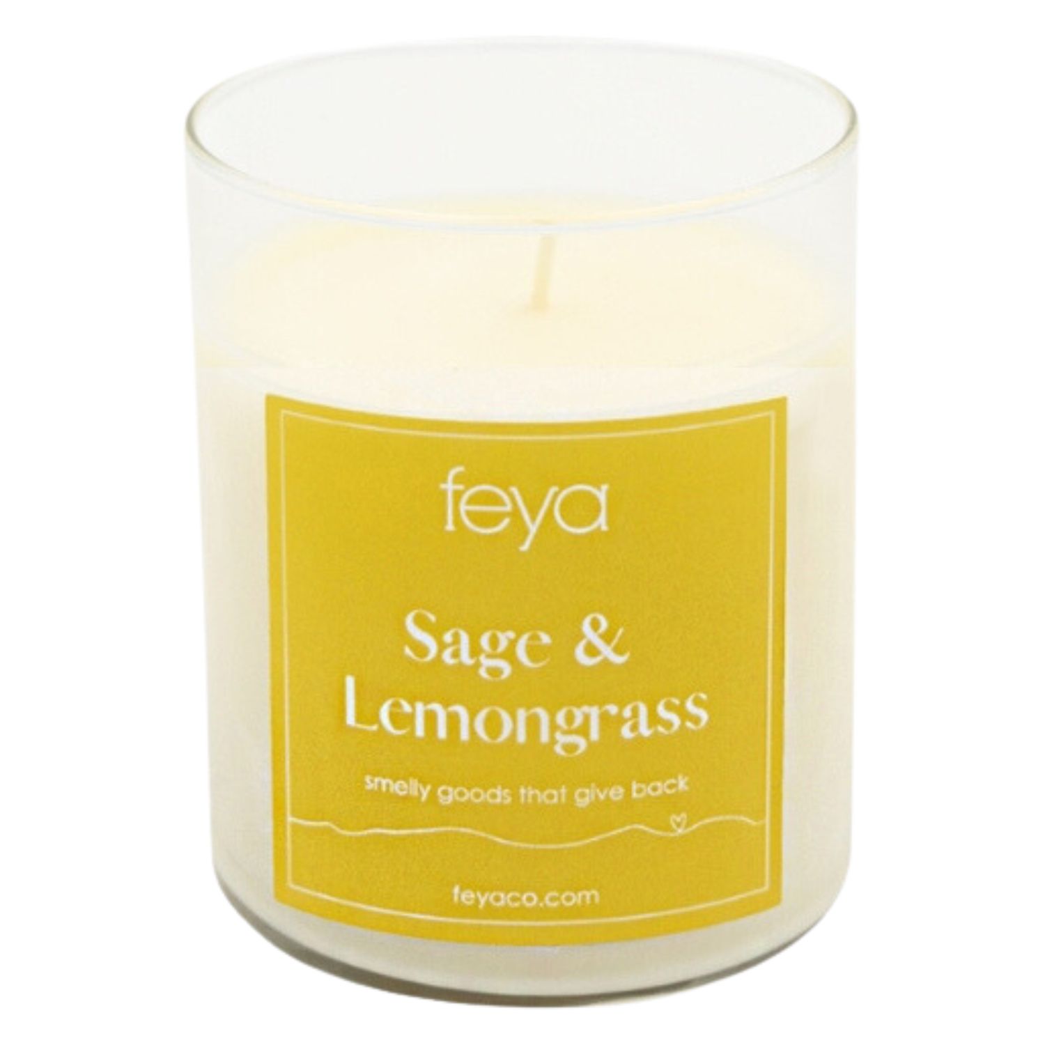 Свеча Feya с шалфеем и лемонграссом, 6,5 унций. Соевая свеча свечи feya lavender 6 5 унций соевая восковая свеча