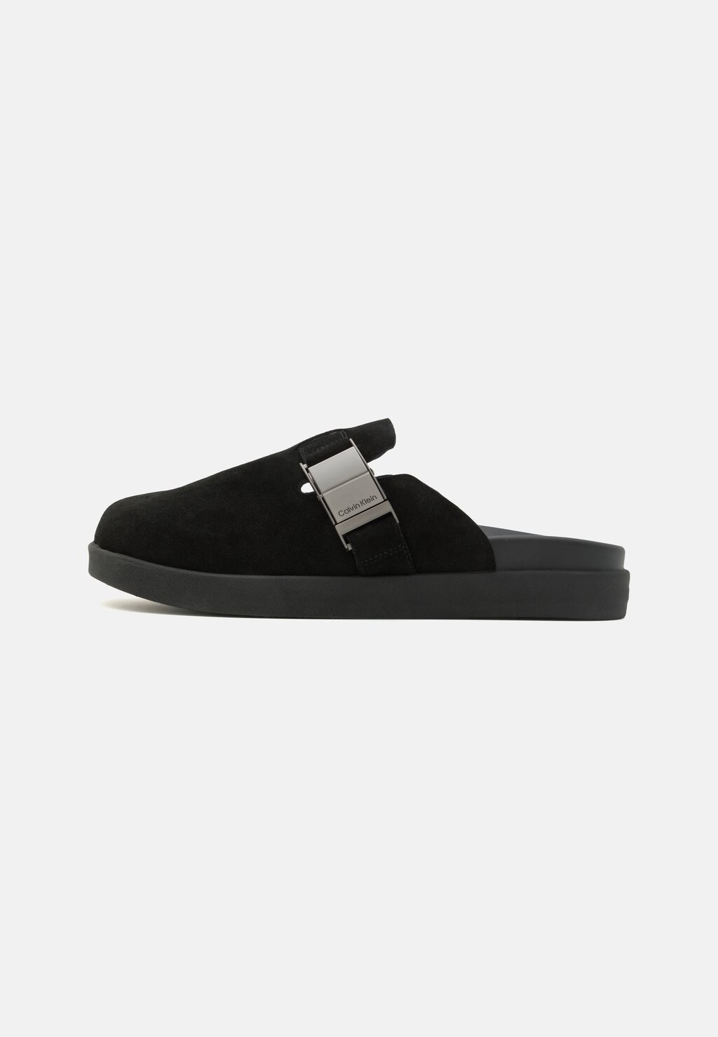 

Туфли-лодочки на плоской подошве MULE ICONIC PLAQUE Calvin Klein, цвет triple black