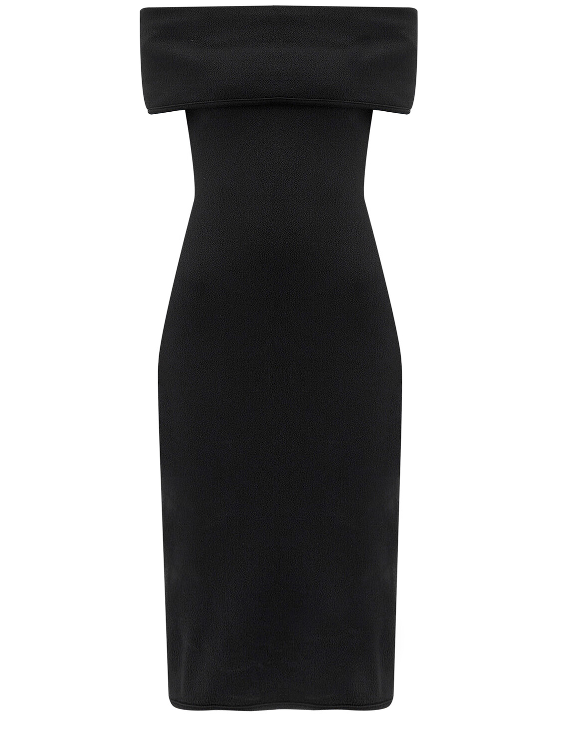 

Платье Bottega Veneta Off-the-shoulder, черный
