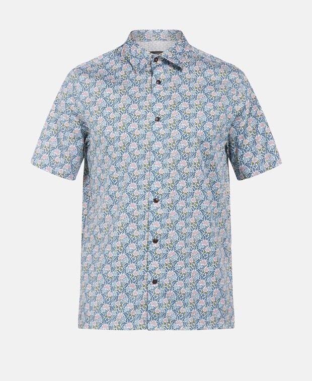 

Рубашка с короткими рукавами – стандартный крой Ted Baker, синий