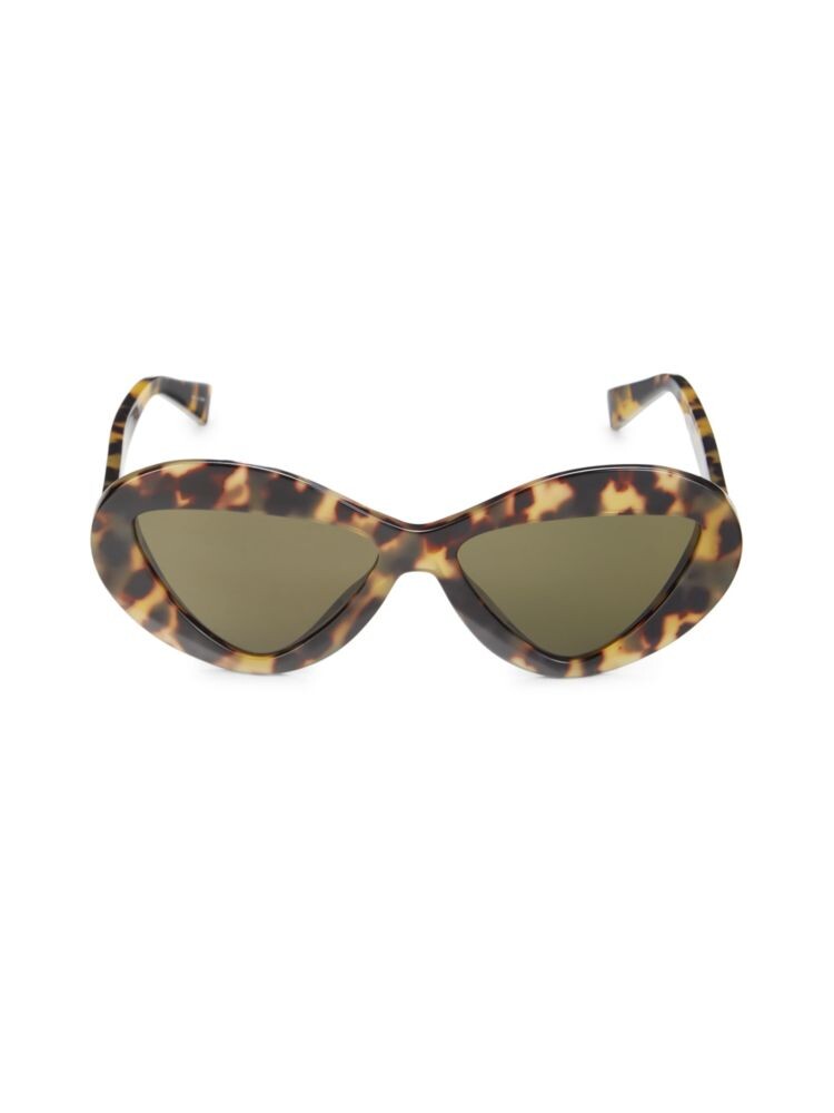 

Солнцезащитные очки 55MM с геометрическим рисунком Moschino, цвет Havana