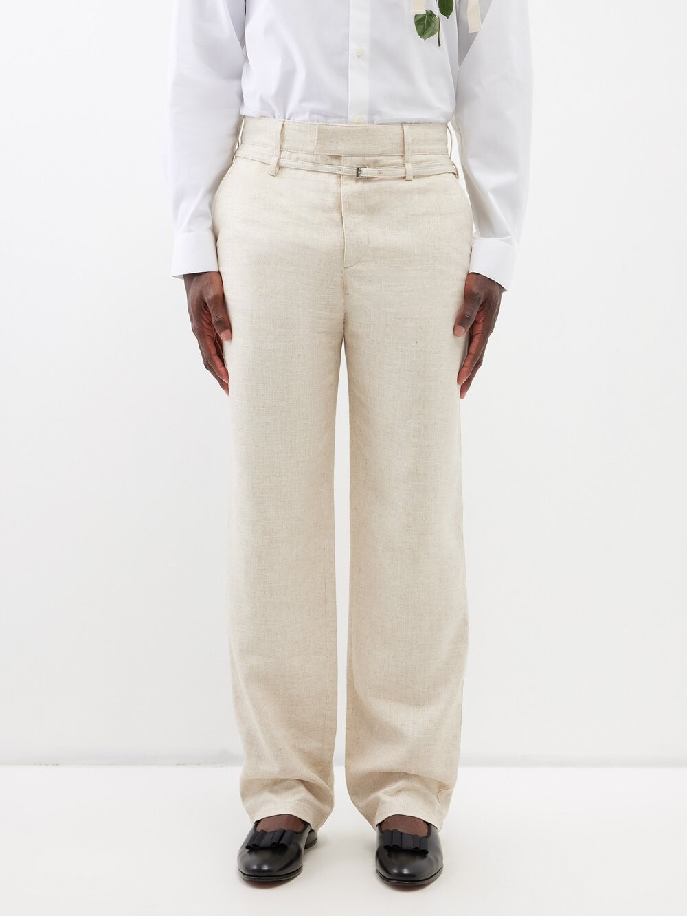 

Костюмные брюки из джерси с поясом disgreghi Jacquemus, бежевый
