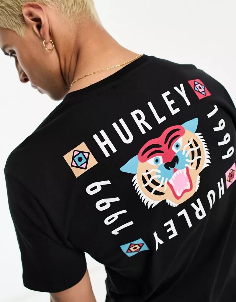 

Черная футболка Hurley Bengal