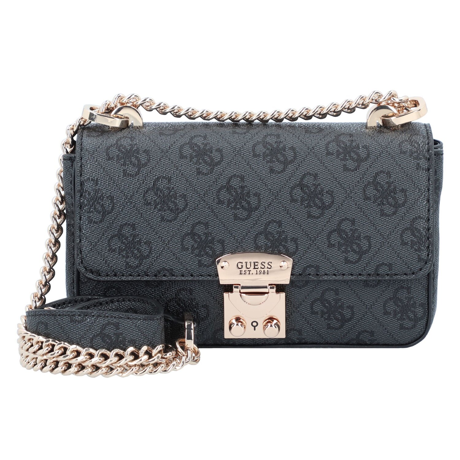 

Сумка через плечо Guess Eliette Umhängetasche 18 см, цвет coal logo