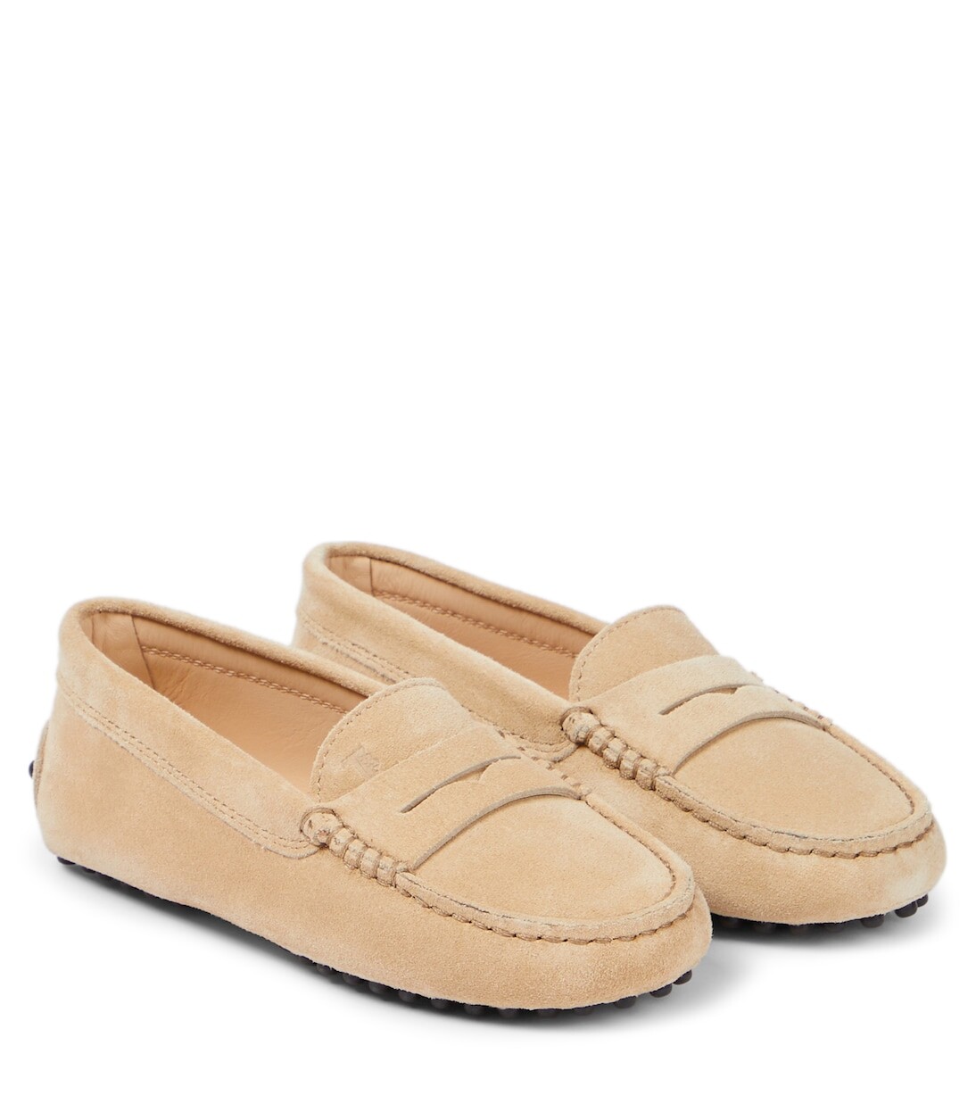

Замшевые мокасины Gommino Tod'S Junior, бежевый