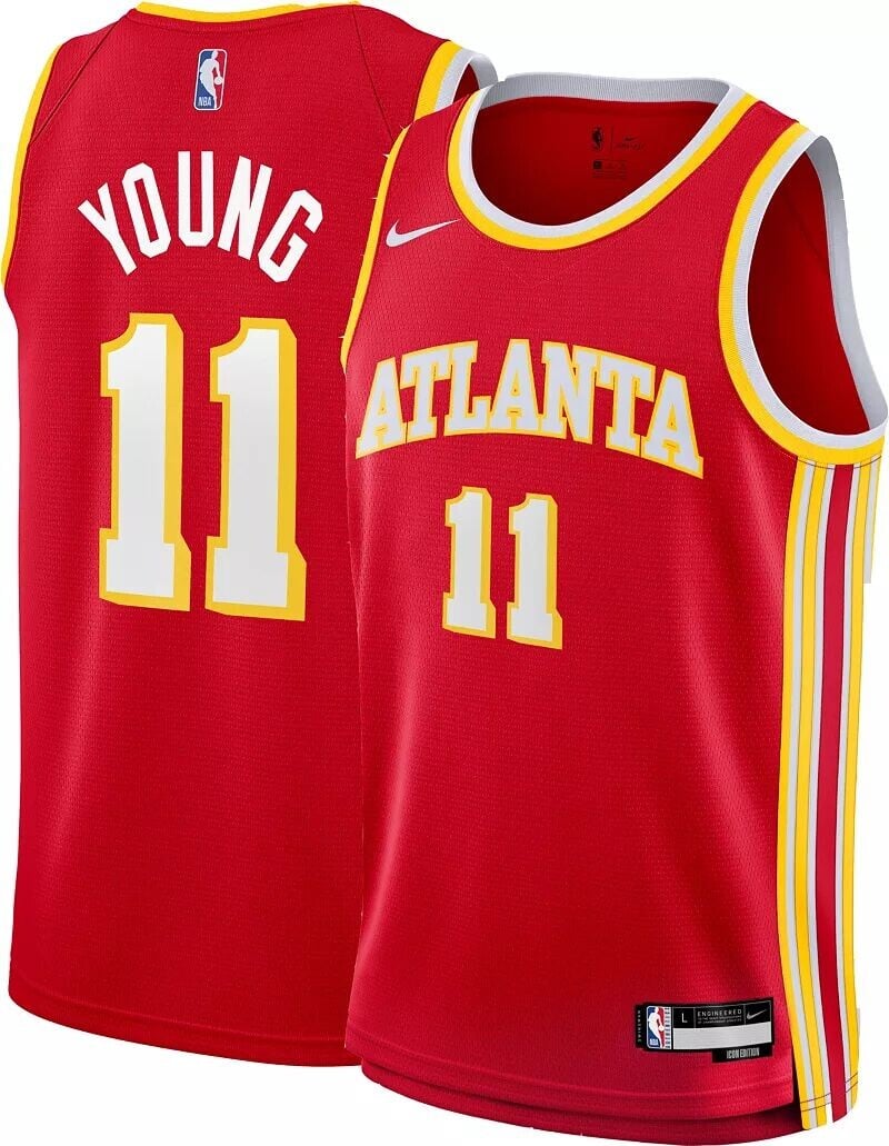 

Nike Youth Atlanta Hawks Red Trae Young #11 Swingman Джерси