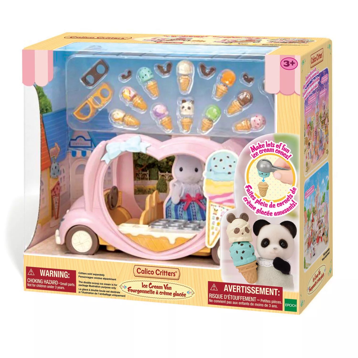 Игрушечный автомобиль Calico Critters Ice Cream Van для кукол Calico Critters