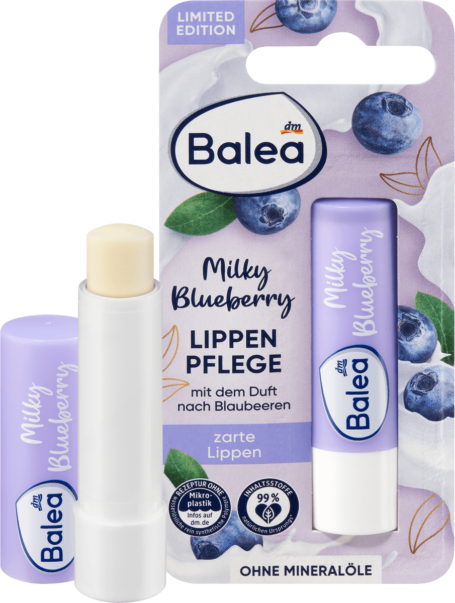 Уход за губами Milky Blueberry 4,8 г Balea