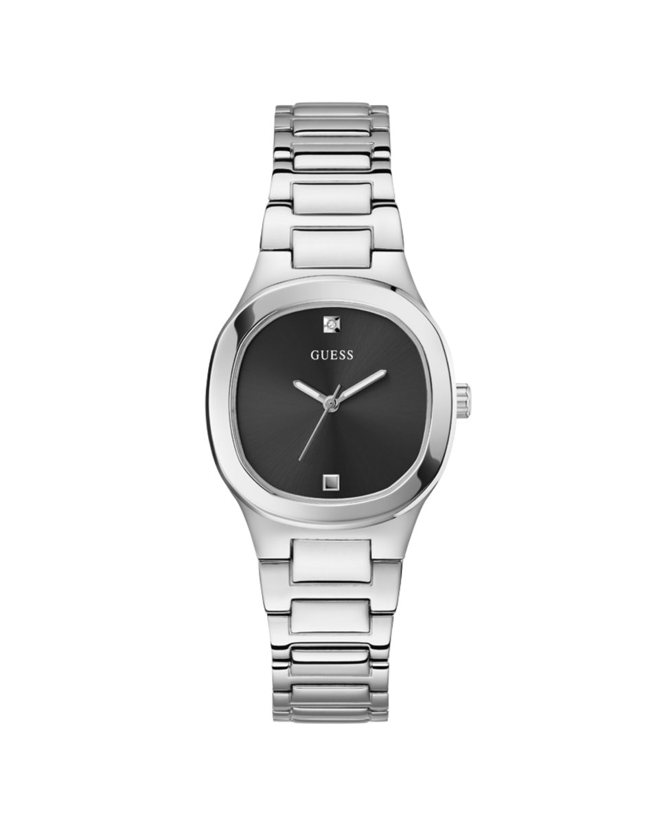 Женские часы Eve GW0615L1 со стальным и серебряным ремешком Guess, серебро фото