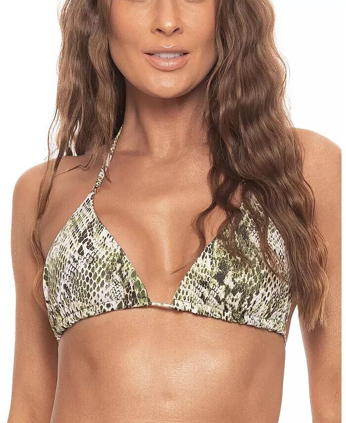 

Женский двусторонний бикини-топ с треугольными чашечками Guria Beachwear, зеленый