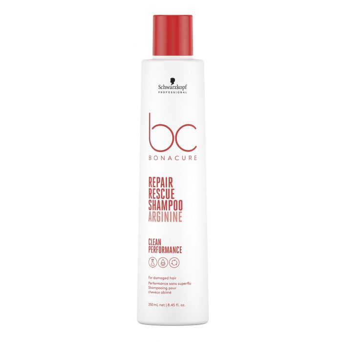 Шампунь Repair Rescue Shampoo Arginine Bc Schwarzkopf, 250 schwarzkopf bonacure repair rescue conditioner кондиционер для повреждённых волос 1000 мл